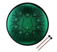 Mini tamburo a mano con bacchette e culle per le dita, produce suoni eterei per la meditazione e l'educazione musicale