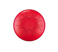 Mini tamburo da 6 pollici Tamburo con lingua in acciaio a 8 toni Tasto D Tasto G Strumento a percussione Tamburo a mano, con borsa for batteria addensata e strumento a martello (Color : E)