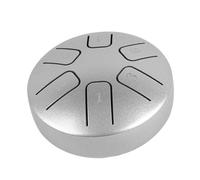 Mini Tamburo di Tamburo per la Lingua da 3,8 Pollici Tamburi Zen per la Cura della Mente per Principianti per Principianti (SILVER)