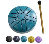 Mini tamburo for lingua in acciaio Buddha Stones, tamburo a 6 note senza preoccupazioni, kit di batteria curativa for il suono da 3 pollici, mini tamburo handpan, mini tamburo in acciaio, strumento a