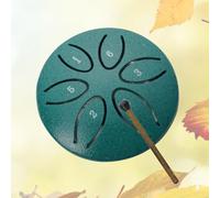 Mini tamburo for lingua in acciaio Buddha Stones, tamburo for handpan a 6 note senza preoccupazioni, mini tamburo for handpan, tamburo senza preoccupazioni, tamburo for handpan (Color : Green, Size