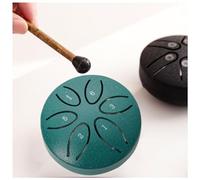 Mini Tamburo Lingua in Acciaio Pietre Buddha, Kit Tamburi Guarigione Suono Tamburo Senza Preoccupazioni 3 Pollici Tamburo in Acciaio Handpan 6 Note Adulti Educazione Intrattenimento Meditazione (Colo