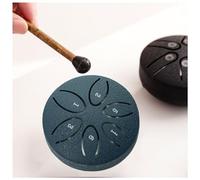 Mini Tamburo Lingua in Acciaio Pietre Buddha, Kit Tamburi Guarigione Suono Tamburo Senza Preoccupazioni 3 Pollici Tamburo in Acciaio Handpan 6 Note Adulti Educazione Intrattenimento Meditazione (Colo