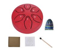 Mini Tamburo Lingua Per I Bambini 6 Tono Acciaio Tongue Drum Per I Bambini Musicale Metallo Set Tamburi Serbatoio Per Meditazione Yoga Istruzione tamburi esterni tamburo pioggia giardino tamburi