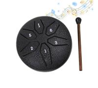 Mini tamburo per lingua in acciaio, 7,6 cm, piccolo strumento musicale, evita emozioni impulsive, tamburo per lingua in acciaio, 6 note per musicisti avanzati