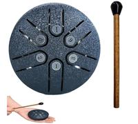 Mini tamburo per lingua in acciaio Buddha Stones, kit di batteria curativa per il suono da 3 pollici, ideale per la meditazione yoga, il campeggio, l'illuminazione musicale, Navy Blue