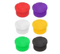 Mini tappi per fiale, 6 coperchi per laboratorio, facili da pulire, a prova di perdite, riutilizzabili, per una rapida organizzazione e identificazione di stoccaggio industriale di olio, ricerche