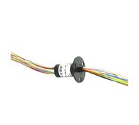 Mini tappo ad anello di contatto elettrico Diametro anello di contatto 12,5 mm con segnale di linea 6/12/18 1,5 A 2/3/4 circuiti 5 A Giunto rotante corrente Flangia A(12.5mm 2CH 5A)