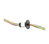 Mini tappo ad anello scorrevole elettrico, diametro anello scorrevole 12,5 mm con segnale di linea 6/12/18, 1,5 A, circuito 2/3/4, corrente 5 A, flangia giunto rotante A(18 wire 2A)