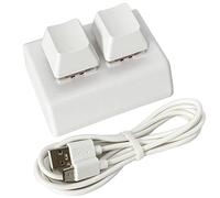 Mini tastiera da gioco meccanica a 2 tasti USB con una sola mano per Windows Mac OSU HID programmazione tasti macro RGB LED retroilluminato interruttore rosso con cavo USB da 1,5 m di tipo C