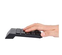 Mini Tastiera Digitale Wireless Portatile per PC/desktop, Tastiera di contabilità Finanziaria a 18 Tasti con Aspetto Elegante Adatta per Professionisti in Movimento (BLACK)