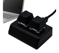 Mini tastiera meccanica MINI - PAD MACRO USB, interruttore a 2 tasti | Tastiera 'asse rosso HOTSWAP con cavo rimovibile, controller mano compatto per il gioco scorciatoia PC PROGRAMMER