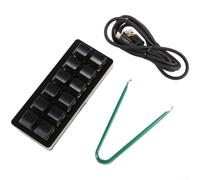 Mini tastiera meccanica programmabile con 12 tasti, hot | Switch sostituibili, plug-and-play per Windows/Mac/Linux, tastiera USB compatta per macro e scorciatoie in Photoshop/Premiere
