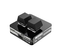 Mini tastiera personalizzata a 2 tasti RGB Macro OSU, tastiera meccanica programmabile per giochi e lavoro, tipo A nero
