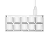 Mini tastiera programmabile a 10 tasti con interruttori meccanici | Per i giochi ritmici Tastiera da gioco RGB per macro personalizzate Lavoro d'ufficio Copia Incolla Tasti di scelta rapida