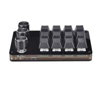 Mini tastiera USB a 12 tasti Programmazione Macro Pad con 3 manopole Tastiera da gioco meccanica Macro Tastiera con una mano Tastiera macro programmabile con manopola Gaming con tasti macro Tastiera