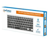 Mini Tastiera Wireless 2,4 GHz e Bluetooth Pc Apple Android Ultra Slim Italiana