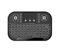 Mini tastiera wireless 2.4G e Bluetooth compatibile con telecomando Fly Air Mouse retroilluminato con touchpad per TV Box