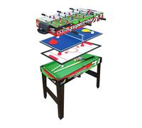 Sport One Tavolo 4 in 1 Mini 3 vs 3 Calcetto, Ping Pong, Carambola, Hockey