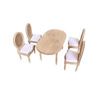Mini tavolo da pranzo Sedia Decor 1:12 Sgabello da scrivania per accessori fai