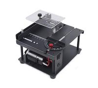 Mini Tavolo Scorrevole Sega Kit Multifunzione Lavorazione Del Legno Fai Da Te Hobby Modello Banco di Taglio Scorrevole Sega Famiglia 8500r/min