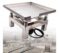 Mini tavolo vibrante in acciaio inox, per rimuovere bolle di calcestruzzo ed eliminare precipitati, piattaforma vibrante durevole per test e progetti fai da te