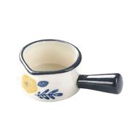 Mini tazza da latte con manico, 50 ml, in ceramica, for caffè e tè, adatta al microonde e lavabile in lavastoviglie, design smaltato, piccola lattiera(Navy blue)