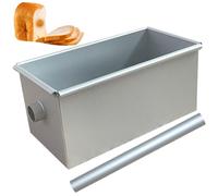 Mini teglie per pane, stampo per pane per cottura al forno, mini teglie rettangolari in lega di alluminio con tubo cavo rotondo, teglia per antiaderente, stampi per torte 7, 6x4, 1x3, 5 per viaggi