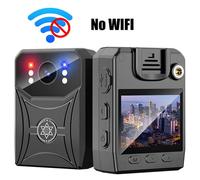 Mini telecamera di polizia 4K, videoregistratore digitale con visione notturna a infrarossi, clip da corpo/schiena per sport, senza Wi-Fi.