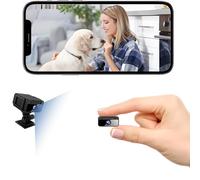 Mini telecamera di sicurezza 2026, 4K, HD, WiFi, wireless, per la casa, con rilevamento del movimento, visione notturna, controllo app e archiviazione SD, grandangolo, non necessita di telecamere WiFi