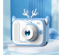 Mini telecamera digitale per bambini, 40MP, 1080P, schermo IPS da 2.0", rosa con cervo