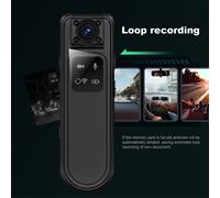 Mini telecamera HD 2K a infrarossi per visione notturna WiFi per moto, bici, auto, DVR