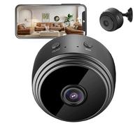 Mini Telecamera Intelligente WiFi per la Casa, Mini Fotocamera, HD 1080 Telecamera di Sicurezza Interna, Piccola Telecamera WiFi Wireless a 150°, con Visione Notturna Rilevamento del Movimento