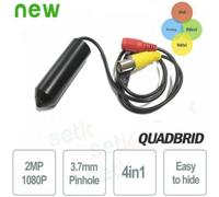 MINI TELECAMERA NASCOSTA 2MP 4IN1 AHD CVI TVI ANALOGICA 3 7MM PINHOLE
