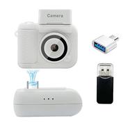 Mini telecamera portachiavi Y4000 HD 1080P con flash, batteria, dock, videoregistratore portatile DV schermo, retrò for bambini, campus(Cam add OTG and 32GB,Green)