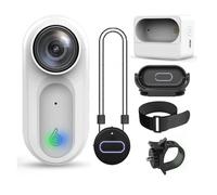 Mini telecamera portatile da tasca con pollice, impermeabile, batteria grande, 1080P, 64 GB, Wi-Fi, in vendita, video e videocamera sportiva(64GB,White)