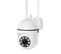 Mini Telecamera Speed Dome PTZ 5MP WIFI Auto Tracking x Esterno/Interno (Bianca)