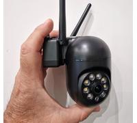 Mini Telecamera Speed Dome PTZ 5MP WIFI Auto Tracking x Esterno/Interno (Nera)