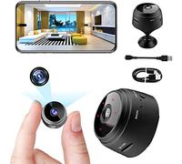 Mini telecamera spia Cachee registratore, Full HD 1080P, microfono WiFi esterno senza fili, Spy Cam Visione Notturna, rilevamento di movimento, micro fotocamera, interno/esterno