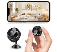 Mini Telecamera Spia Nascosta, 1080P Videocamera Sorveglianza Interno Wifi, Microcamera Spia, Telecamera Wifi Interno Senza Fili, 4K HD 2,4 GHz, App Mobili iOS/Android, per Casa/Ufficio/Veicoli