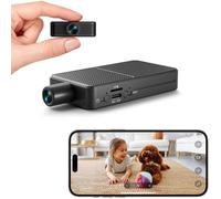 Mini Telecamera Spia Nascosta | Micro Telecamera WiFi Interno | 10 Hr Registrazione Continua, Cloud Storage Gratis, Rilevamento Movimento & Visione Notturna