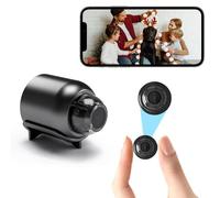 Mini telecamera spia nascosta wireless, 1080p HD, mini telecamera WiFi, telecamera per sorveglianza domestica con rilevamento del movimento, visione notturna, controllo app, telecamera nascosta per