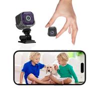Mini telecamera spia WiFi 2025 4k - Telecamera nascosta wireless per la sicurezza domestica, 30 giorni in standby, baby monitor, rilevamento del movimento con controllo app, piccola, segreta
