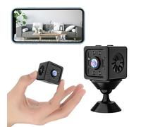 Mini telecamera spia wireless nascosta WiFi, mini telecamera 1080P Full HD, piccola telecamera di sorveglianza domestica con rilevamento del movimento/visione notturna controllo APP per interni ed