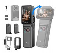 Mini telecamera sportiva SJCAM C400 con schermo rotante, telecomando, 4K, Wi-Fi e durata della batteria di 7 ore