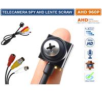 MINI TELECAMERA SPY SCRAW AHD 960P 1.3 MPX 1280X960 3.7MM MICROFONO AUDIO