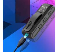 Mini telecamera Tepsmf nera 1080P HD, visione notturna, registratore vocale, micro videocamera indossabile per la sicurezza di casa e cucina,