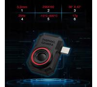 MINI TELECAMERA TERMICA APPLICAZIONE ANDROID USB-C PER TABLET TELEFONO -15 +600