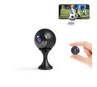 Mini Telecamera WiFi Interna 4K, Supporta WiFi 2.4/5GHz, 4 Ore Autonomia, | Piccolo Telecamera di Sicurezza per Visione Notturna, Notifiche Movimento, Doppia Memoria SD/Cloud, Controllo Remoto APP