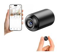 Mini telecamera wireless, 5 MP, telecamera di sicurezza WiFi per interni ed esterni, telecamera di sorveglianza intelligente con visione notturna, avvisi di rilevamento del movimento, controllo app